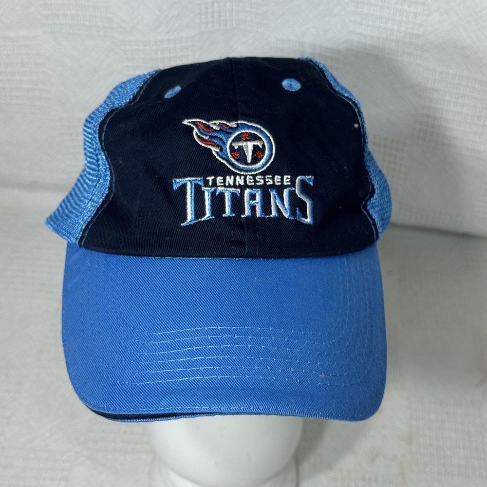 NFL Tennessee Titans Member‎ Nissan Hat Baseball Cap Blue Adjustable Mesh Back